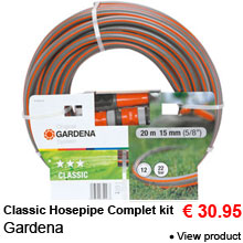 Classic Hosepipe - Diam. 15 mm - Gardena - 21.95 &euro;