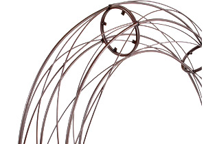 Metal Garden Arch with Solar Light 150 x 24 x 230 cm