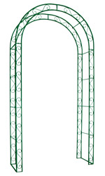Arco duplo de jardim em metal 120 x 40 x 231 cm