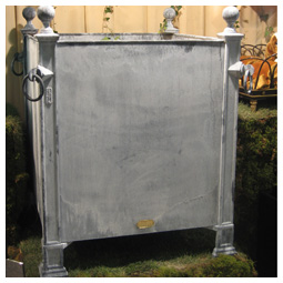 Bac Orangerie acier m�tallis� - Jardini�res Acier m�tallis�