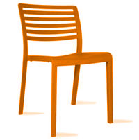 Cadeira de jardim laranja