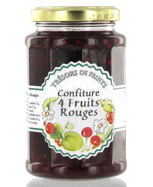 Confiture 4 fruits rouges 
