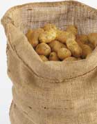 Saco natural em tela de juta - Saco  100% natural para res�duos verdes