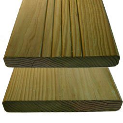Decking � Treated pine class IV small or no knots