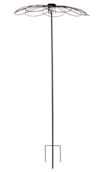Tutor tipo guarda-chuva em metal com lumin�rias solares &Oslash; 100 x 220 cm