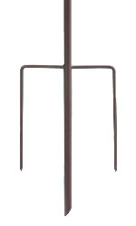Tutor tipo guarda-chuva em metal com lumin�rias solares &Oslash; 100 x 220 cm