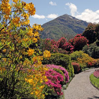 Jardines en zona de montana