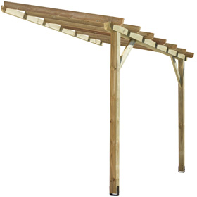 Pergola Bois Adosse 2,9 x 2 m - Burger