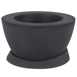 Vasque avec sa soucoupe en plastique rotomoul�