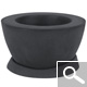 Vasque avec sa soucoupe en plastique rotomoulé - ANTHRACITE Vasque avec sa soucoupe en plastique rotomoulé - ANTHRACITE