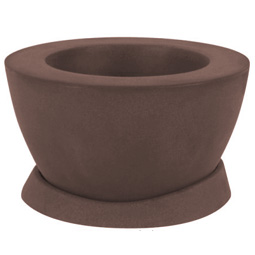 Vasque avec sa soucoupe en plastique rotomoul�
