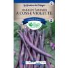 Haricot  rames  cosse violette