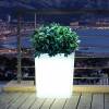 Jardinire Lumineuse Blanche - 60x31x H.70