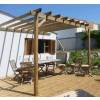 Pergola Bois Adosse Simple 3 x 3 m