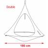 Hamac Suspendu - Cacoon Double - Blanc