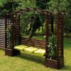 Pergola en bois avec banc FLORENCE - Burger