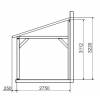 Pergola Bois Adosse 5 x 3 m SHERWOOD - Burger