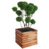 Jardinire Bois et Mtal LIGN Z 50 - Burger