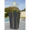 Jardinire Bois Design - vase Anthracite