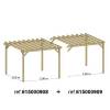 Pergola Bois Double 6,75 x 3,5 m