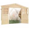 Abri de Jardin en Bois SOLEIL - bois 28 mm  6 m2