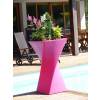 Pot Design - 55x55 x H100cm  Fuchsia