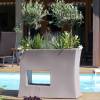 Jardinire Design -100x45 x H80cm  Gris