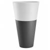 Pot Tokyo - Anthracite/Blanc -D50 H80 - Grosfillex