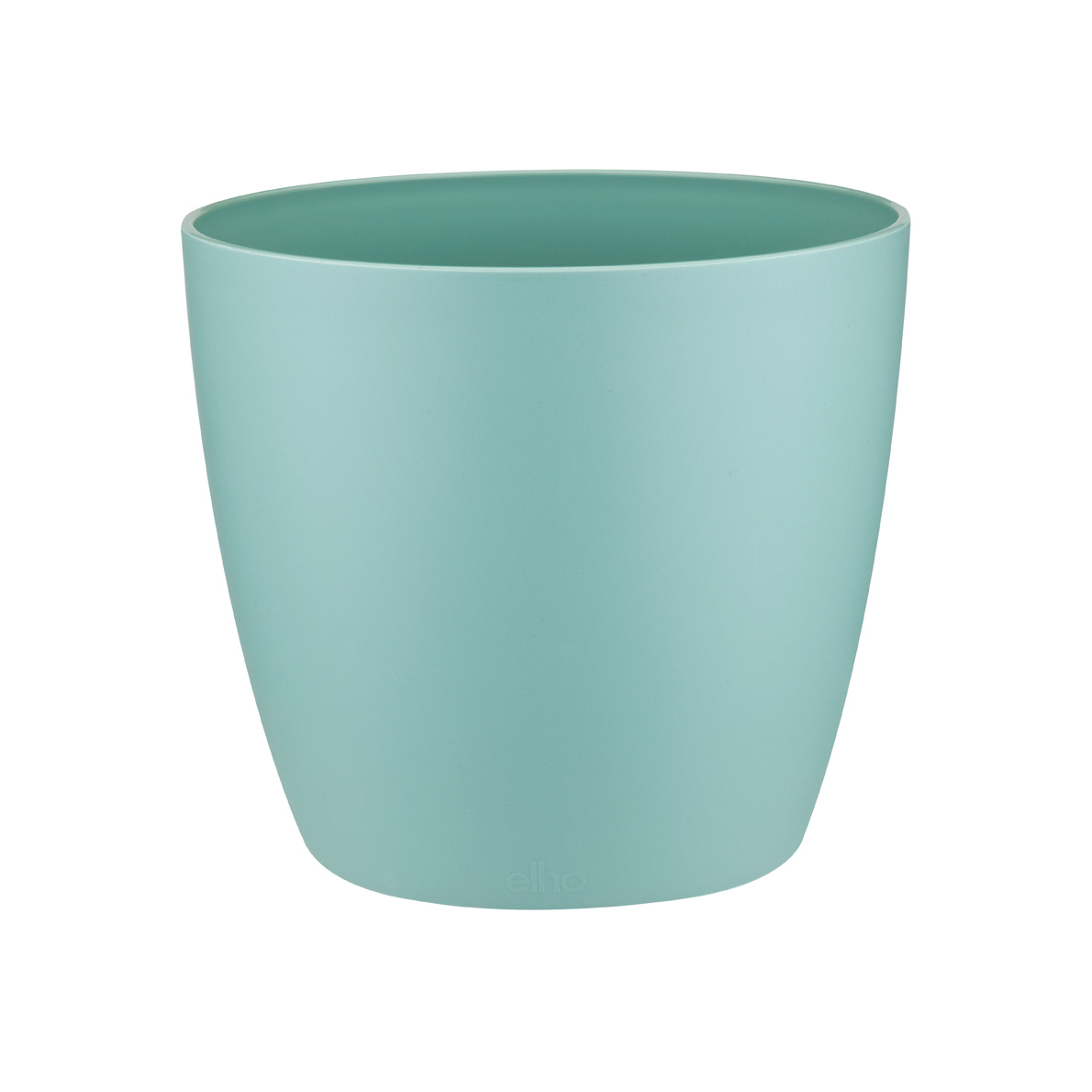 Elho Brussels Diamond Round 14cm Plastic Plant Pot in Oyster Pearl