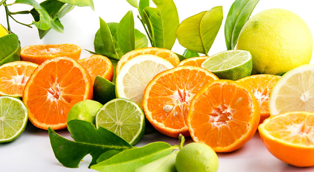 Foco sobre los Cítricos y Frutas del sol